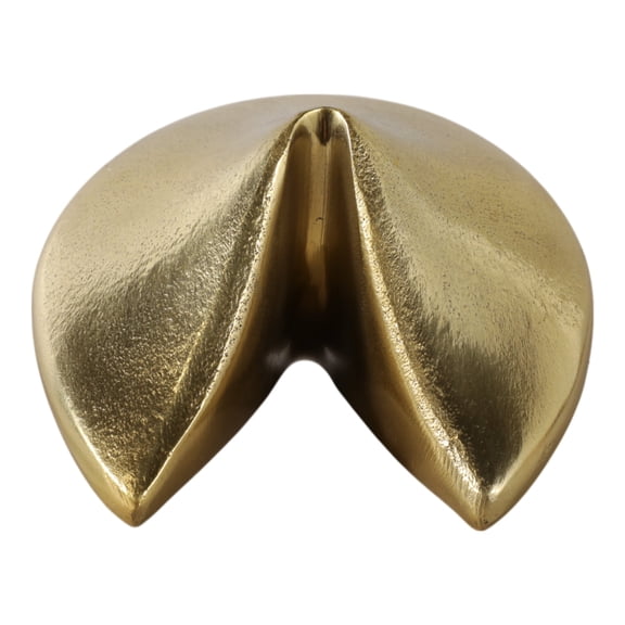 Figurines Metal Aluminum Modern Design Decorative Accents for Home Office Bedroom Living Room Set of 2 - 3" Gold