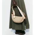 thumbnail image 4 of Bandoleras de paja para mujer, tejido en la playa, bolso hobo, elegante y veraniego, monederos de hombro en forma de media luna con correa ajustable 2025, color caqui, 4 of 7