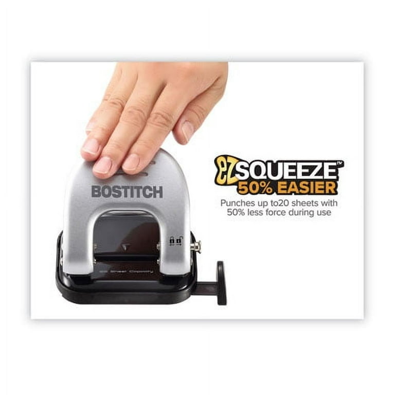 20-Sheet EZ Squeeze Two-Hole Punch, 9/32
