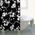 thumbnail image 4 of Pioneer Flower Floral Print Pattern Shower Curtain 36"x72" ,Bathroom Decorative Shower Curtains Set with 12 Hooks,Modern Waterproof Washable Shower Curtain, 4 of 6