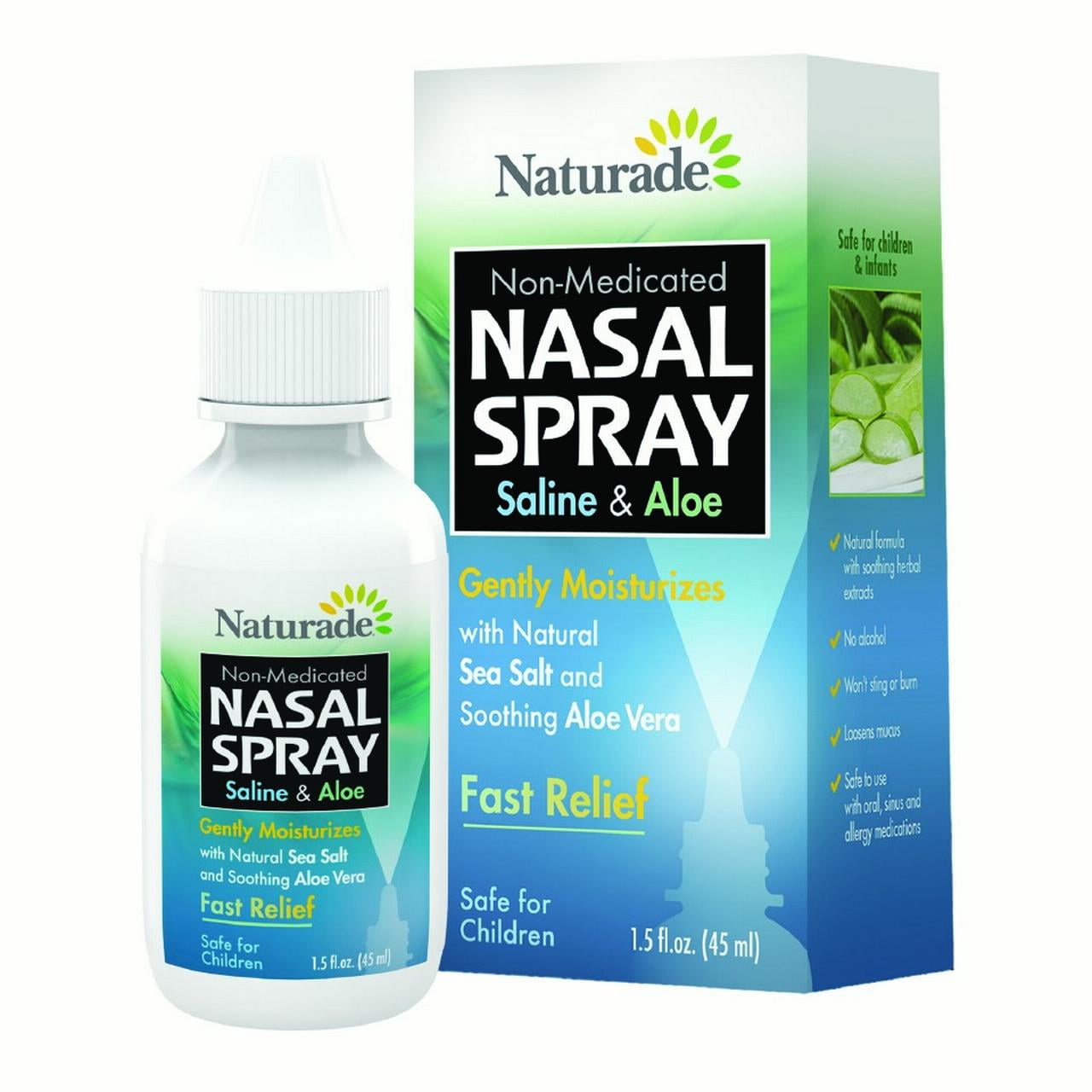 Naturade Saline & Aloe Nasal Spray, 1.5 Fl Oz