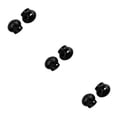 thumbnail image 1 of kurtrusly 1/2/3/5 Pack of 10 Cord Stopper Plastic Round Shaped Lanyard Drawstrings Stoppers with 2 Holes Portable Anti- for slip Rope Fastener Black 3PCS, 1 of 6