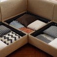 thumbnail image 5 of 109" Modular Sectional Sofa with Storage Seats & Ottoman, 4-Seat L-Shaped Cloud Couch, Deep Seat Plush Chenille in Camel, 5 of 9