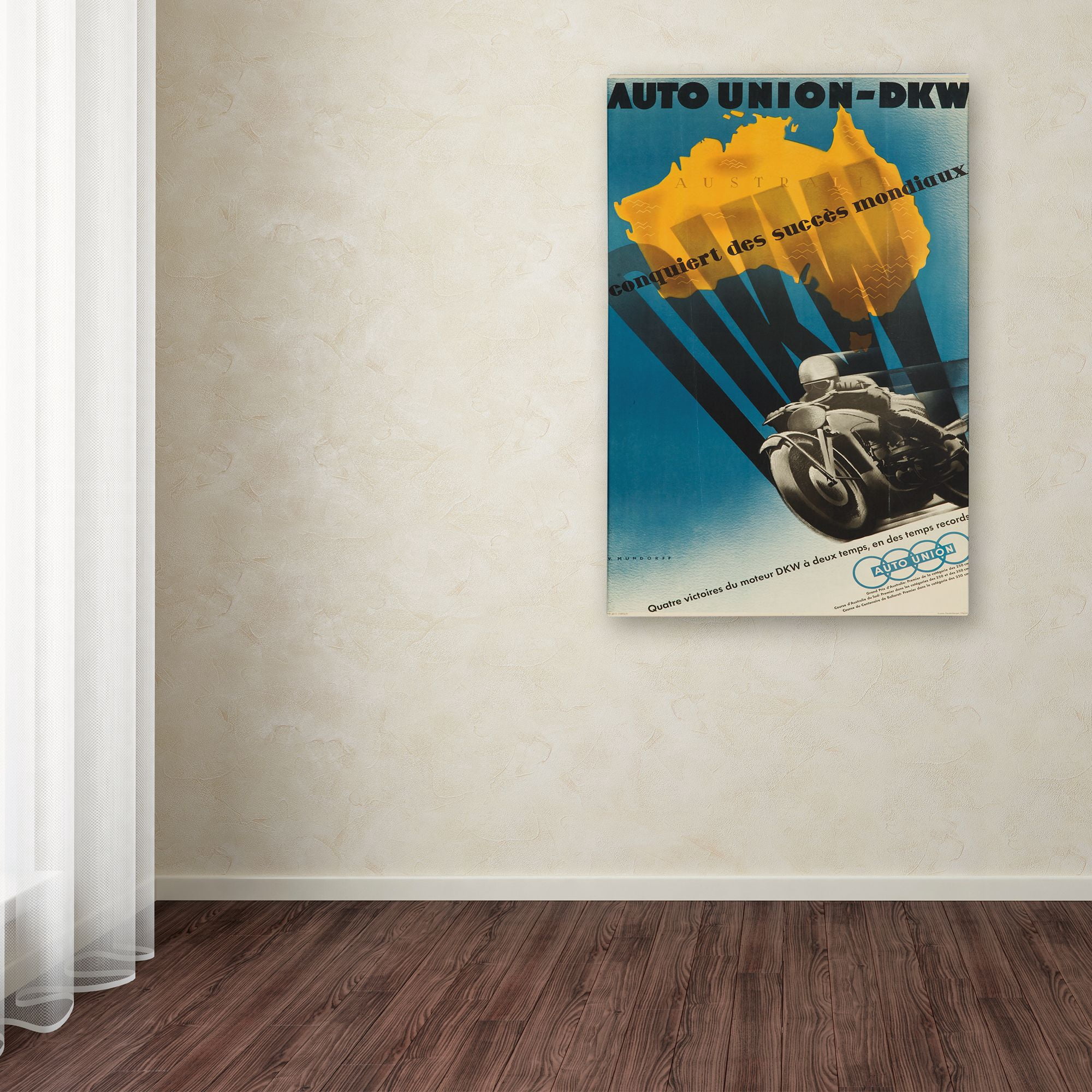 Trademark Fine Art 'Motorcycle 1' Canvas Art by Lantern Press