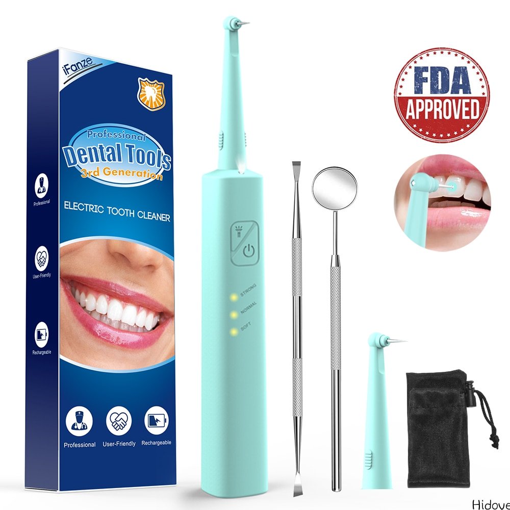 Electric Dental Calculus Remover Tool Kit,HighFrequency Vibration