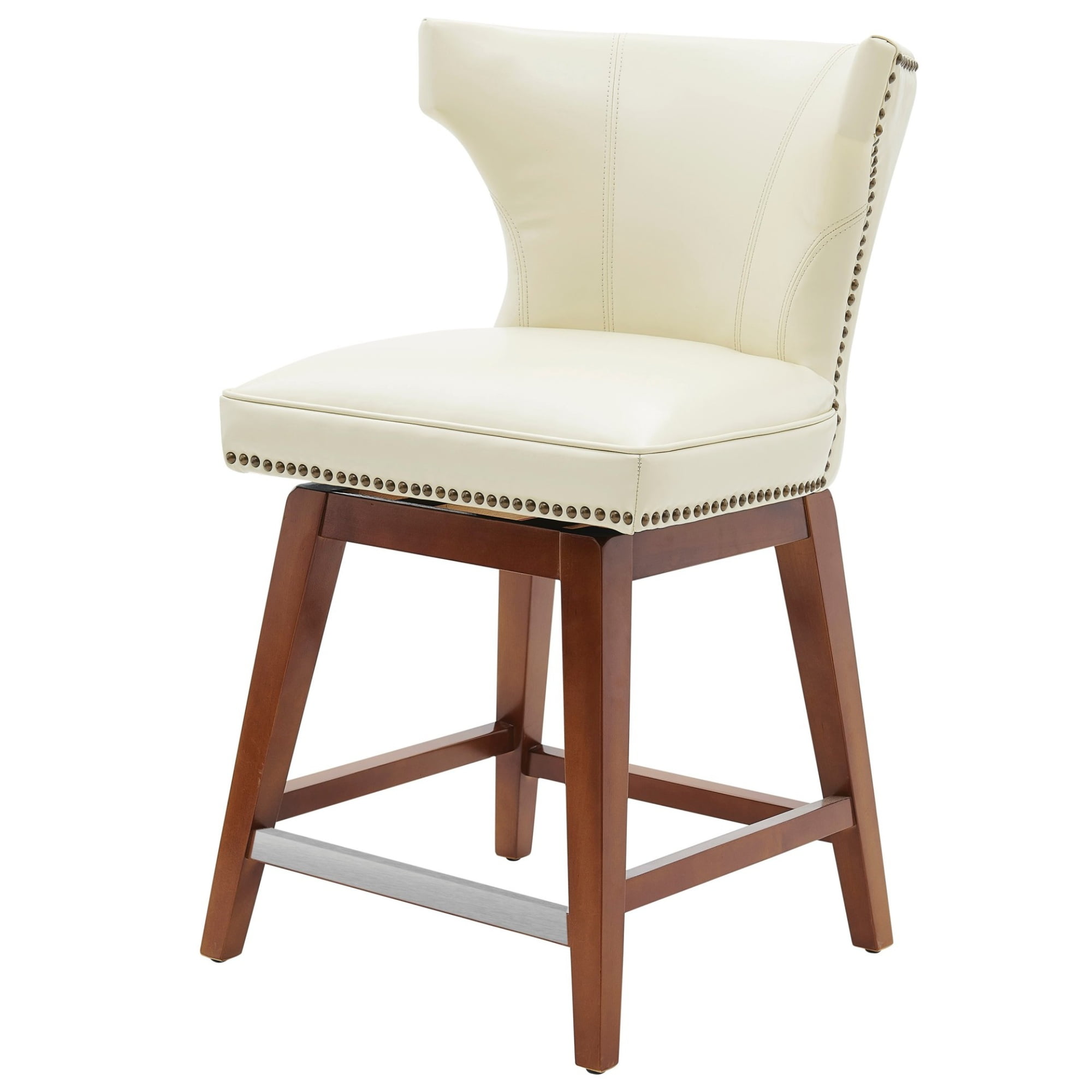 Howie Bonded Leather Swivel Counter Stool