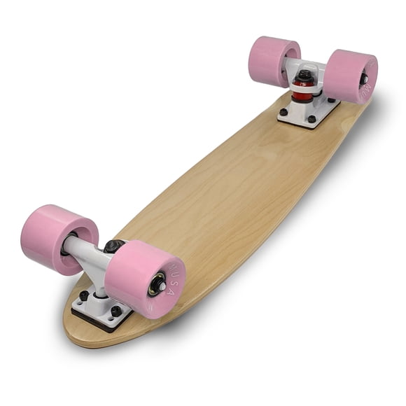Patineta Cruiser Estilo Penny Maple Musa Musa Rosa Blanco
