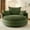 Green, variant on 360° Swivel Round Sofa Chair with Dual-layer Cushion, 57.5" Accent Barrel Chair with 3 Removable Pillows, Mid Century Modern Arm Chair for Living Room, Bedroom, Office, Grey