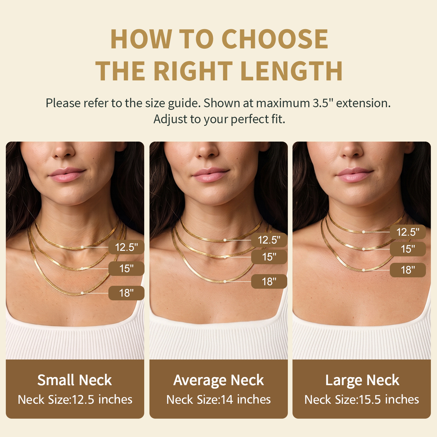 FindChic 14K Gold Plated Layered Herringbone Necklaces photo 2