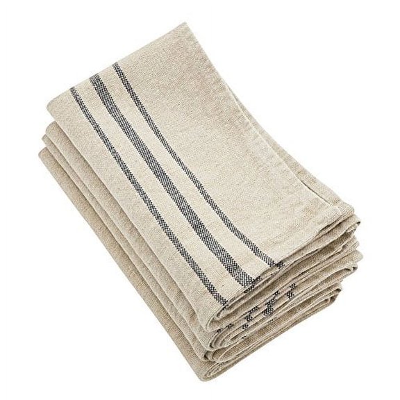 Fennco Styles Fennco Styles Everyday Linen Stripes Cloth Napkin (20"x20" Napkin-Set of 4)