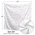 thumbnail image 5 of Sweet Jojo Designs Watercolor Floral Purple Grey and Pink Swaddle Blanket, 5 of 5