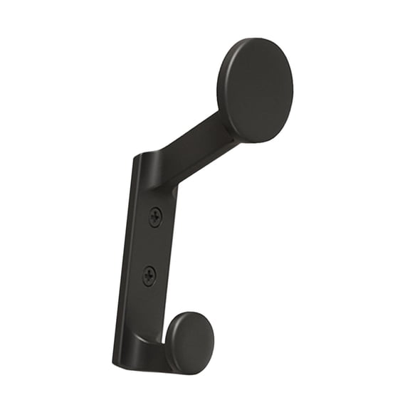 Fzaqwen Coat Hook Hanging Clothes Hanger Waterproof Key Hook Wall Decoration Single Wall Black
