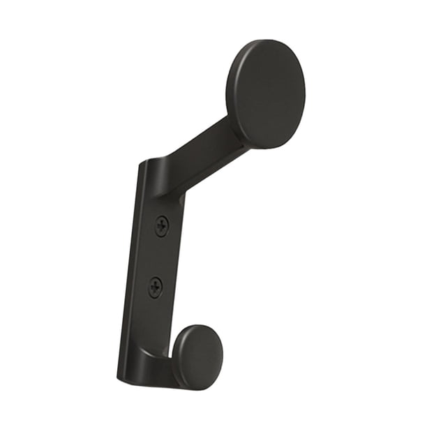 Gancho para abrigos, gancho para almacenamiento en el hogar, multiusos, decoración de pared, resistente, de una sola pared. Negro