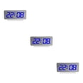 thumbnail image 3 of Despertador electrónico LED Recargable Naiovety Termómetro Snooze Portátil Pantalla azul 3Conjunto, 3 of 6