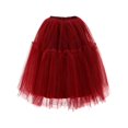 thumbnail image 2 of KHONTS Women Tutu Skirt Knee Tulle Skirt Petticoat Skirts Crinoline Rockabilly Tutu Skirts S, 2 of 3