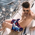 thumbnail image 2 of luoweisi Men's Beach Shorts Quick Dry Swim Trunks with Mesh Lining Peace Dove M, 2 of 5