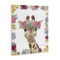 thumbnail image 2 of Stupell Industries Bohemian Flower Friends Giraffe Canvas Art, 24 x 30, by Emily Adams, 2 of 7