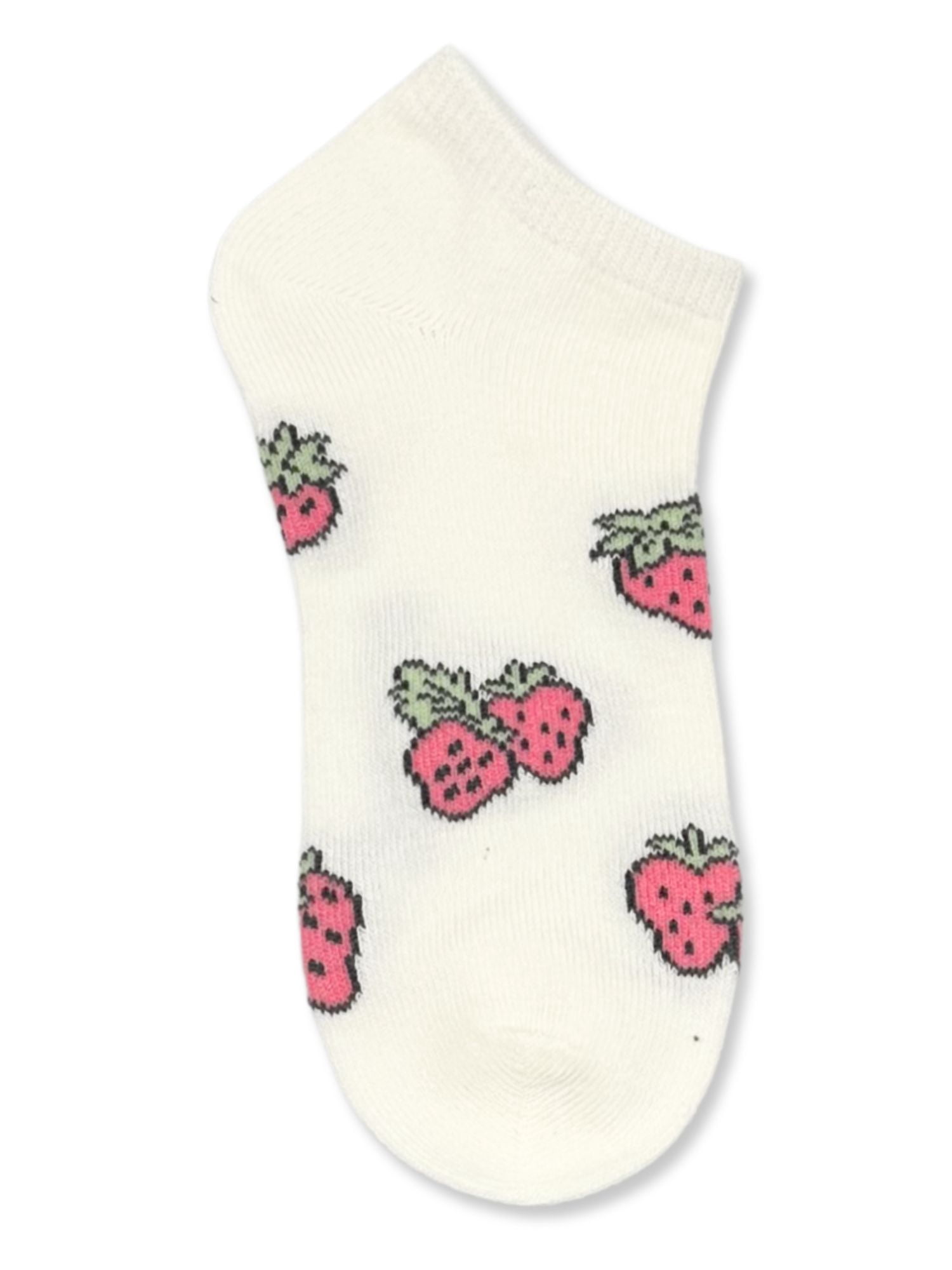 Strawberry Shortcake Girls No-Show Socks, 5-Pack, Sizes S/M-M/L