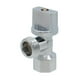 thumbnail image 2 of 6 Pzs Valvula Angular Paso 1/2"H X 1/2"M Volante Plano plateado 4cm, 2 of 4
