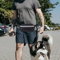 thumbnail image 1 of unbranded 1Jgo Correa Para Perro Con Cinturón De Cintura Negro Y Bolsa Reflectante Para Correr Y Caminar, 1 of 8