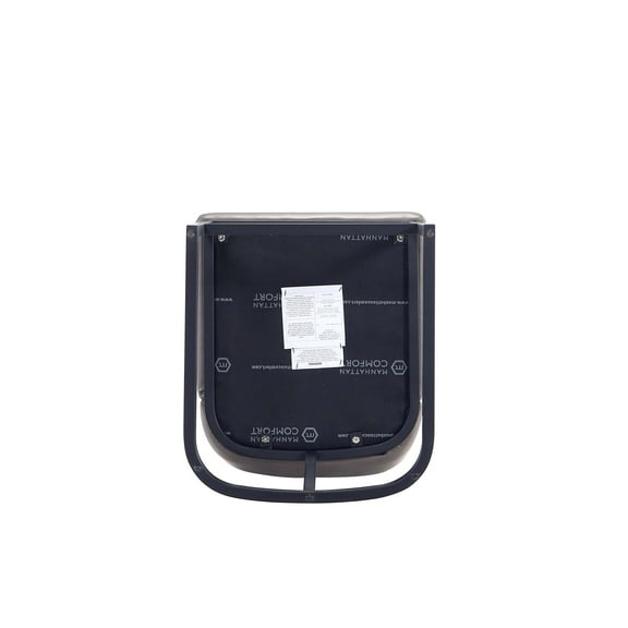 Manhattan Comfort Serena Counter Stool with Steel Base in Gray (Set of 3)