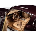 thumbnail image 3 of 1965 Ford Mustang 2+2 Vintage Burgundy Metallic American Muscle 30th Anniversary 1/18 Diecast Model Car By Autoworld Amm1248, 3 of 6
