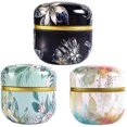 thumbnail image 1 of Set of 6 small iron storage boxes with lid for tea, kitchen box in three different designs, 1 of 4