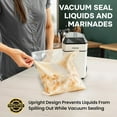 thumbnail image 3 of InstaSeal Clear BPA-Free 2 Rolls and 30 Pre Cut Vacuum Sealer Bags PA+PE Food Storage Freezer Safe, 3 of 6