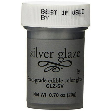Bakery Crafts Silver Glaze Ready To Use 20 Grams, Food Grade, Edible, .7 Ounce