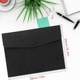 thumbnail image 2 of 2Pcs Document File Folder, Waterproof Thin PU Leather A4 Envelope Folder Expanding File Organizer Portfolio Storage Case, 2 of 6