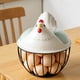 thumbnail image 1 of Uuiauoio Chicken Wire Egg Baskets, Rustic Metal Egg Baskets for Fresh Eggs, Egg Holder Countertop Basket with, 1 of 6
