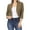 Brown, variant on Fanxing Blazer Clearance Cardigan Jacket for Women 3/4 Ruched Sleeve Casual Open Front Cropped Blazer Jacket Coat S,M,L,XL,XXL,XXXL,XXXXL,XXXXXL