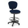 OFM Lite Use Model 150-DK Computer Swivel Armless Task Chair with Drafting Kit, Fabric, Blue