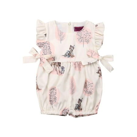 

Yinyinxull Fashion Sweet Newborn Baby Girls Deer Romper Bodysuit Jumpsuit Clothes Outfits Pink 18-24 Months