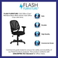thumbnail image 3 of Y-GO Office Chair™ Mid-Back Black Mesh Swivel Task Office Chair with Arms, 3 of 6