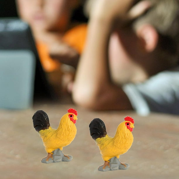 Modelo animal artesanía Yotijar Gallo plástico de juguete para colección Educación temprana