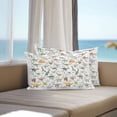 thumbnail image 2 of Outdoor Waterproof Throw Pillow Covers Set of 2 Dinosaur Family Decorative Pillowcases Lumbar Outdoor Pillows Cushion Case 20x12 Inch Learning Alphabet A to Z Name Patio Pillows for Couch Sofa Bed, 2 of 9