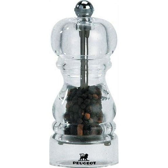 Peugeot Nancy Pepper Mill Acrylic, 5-Inch, Clear