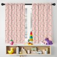 thumbnail image 5 of Blackout Kids Curtains,Pink Cartoon Unicorn Heart Star Pattern Childrens Insulated Curtains Set Of 2,Bedroom Essentials,Toddler Room Decor 42"x54", 5 of 5