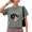 1-Grey, variant on Women's Yellow Grayscale Full Moon Copy Moon Joy Celestial Graphic Short Sleeve Crop T-Shirt Daily Wear Crewneck XS-XL Top