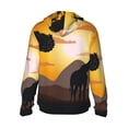 thumbnail image 2 of Goofa Giraffes Of The African Savannah Printed Women's UPF 50+ Sun Protection Hoodie Jacket Lightweight Long Sleeve Sun Shirt for Women with Pocket Hiking Outdoor-3X-Large, 2 of 9