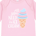thumbnail image 4 of Inktastic All You Need is Ice Cream with Ice Cream Cone Boys or Girls Long Sleeve Baby Bodysuit, 4 of 5