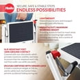 thumbnail image 3 of Hailo MK60 Mini Steel Step Stool with Anti-Slip Stairs & 330 lbs Capacity, White, 3 of 11