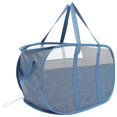 thumbnail image 5 of Collapsible Laundry Hamper with Handles for Storage Use Dark Blue Cationic Cloth 27.5x16x31.5 inches, 5 of 5