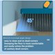 thumbnail image 3 of 2pcs/set 48.8" Long Handle Broom And Dustpan Set For Home, Upright Dustpan And Broom Combo Set, Sweeping Kitchen Wood Floor Pet Hair, Cleaning Supplies For Indoor, 3 of 4