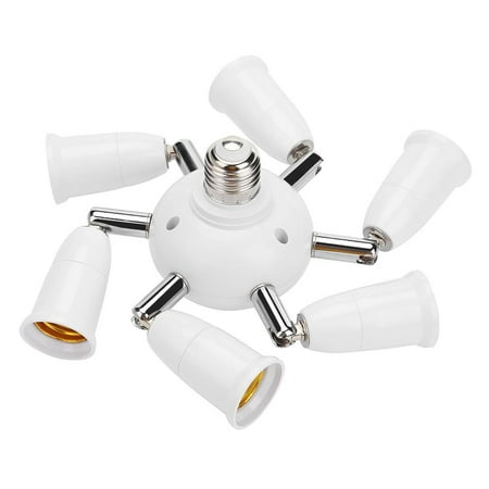 

Xewsqmlo Adjustable E27 Splitter 5/7 Heads Lamp Base LED Bulb Adapter Holder Socket