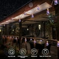 thumbnail image 3 of Luces Solares de Cadena de 30 Pies para Exteriores con 16 Bombillas Irrompibles, 8 Modos de Luz, Luces de Cuerda de Cáñamo Vintage LED para Patio, Luces Colgantes Impermeables para Decoración de Porc, 3 of 6