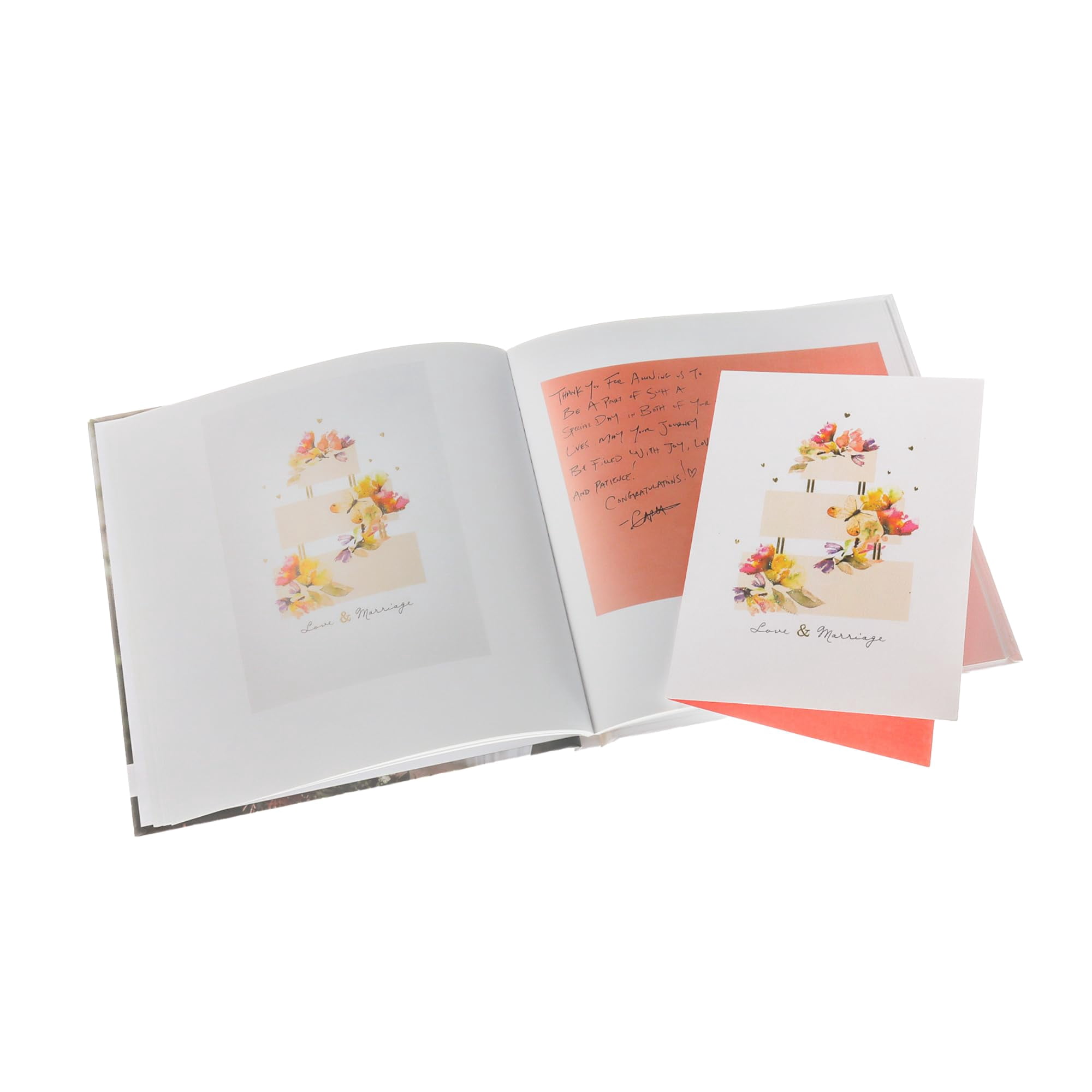 Cards By Artkive Wedding Card Keepsake Album - We Transform Your Cards into a Keepsake Premium Organizer Book, Combine with Uploaded photos, Save the Date, Menus and other detail (Recycle Cards)