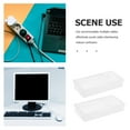 thumbnail image 6 of FRCOLOR 2Pcs Desk Grommets Desktop Cable Hole Covers Rectangular Cord Hole Plugs Plastic Wire Hole Cover, 6 of 8