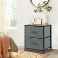 thumbnail image 5 of edx Nightstand, Versatile Nightstand with 2 Drawers - Ideal for Bedroom, Living Room, Closet, Entryway, Gray, 5 of 9